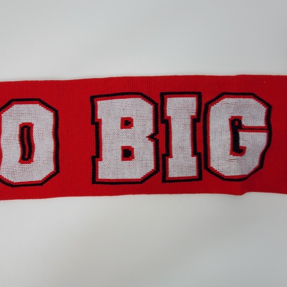 Cornell University Big Red Hockey Beanie Hat and Scarf Set Red White Black Knit - Picture 3 of 16